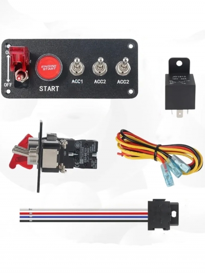 Панель зажигания IronKey L-5, 4 тумблера и кнопка запуска-4