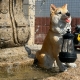 Садовая фигурка на солнечной батарее Корги Fluffly